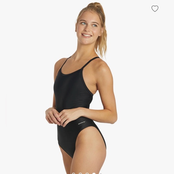 Sporti
Solid Thin Strap One Piece Swimsuit - Picture 5 of 12